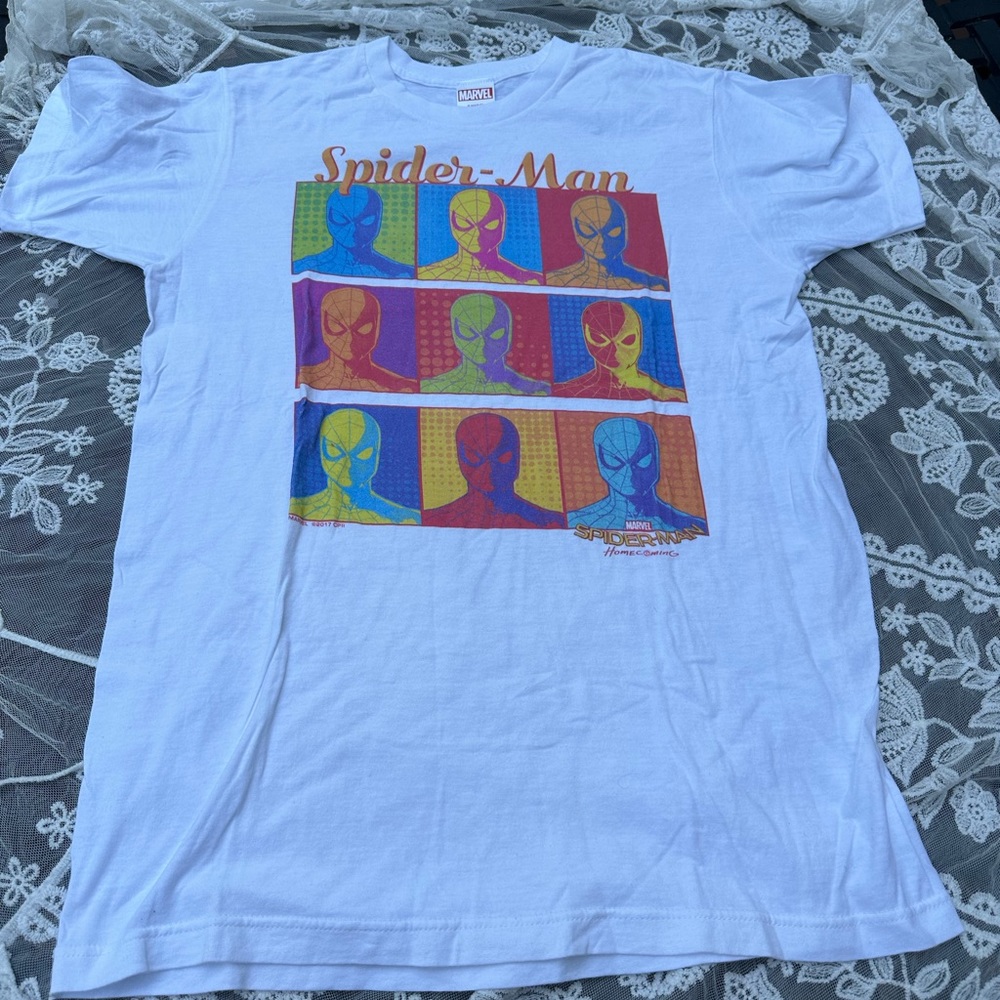 Marvel Spider-Man White T Shirt Men’s Size M